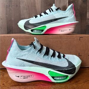 Nike Air Zoom Alphafly Next %3 Glacier Blue Black Mint Foam Size 6 Mens Wmns 7.5